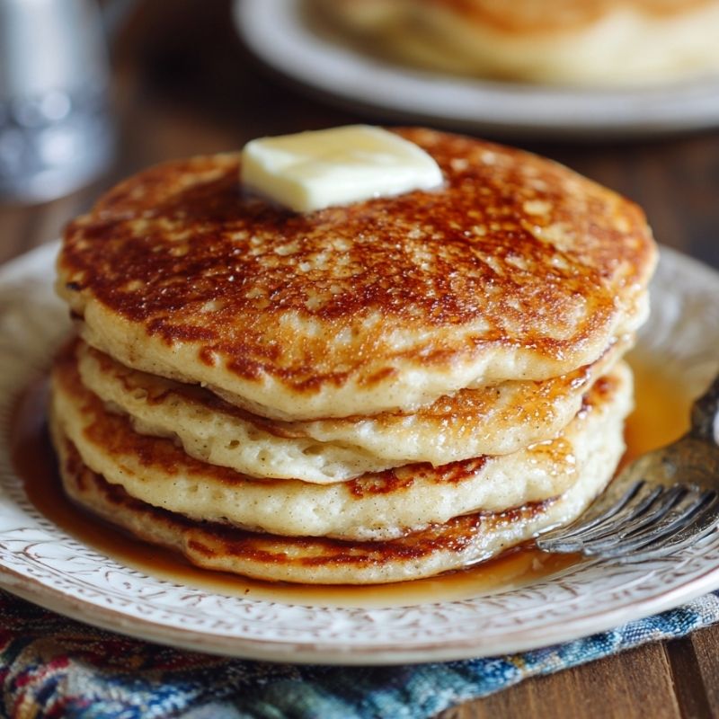 Heavenly Vanilla Cinnamon Buttermilk Pancakes