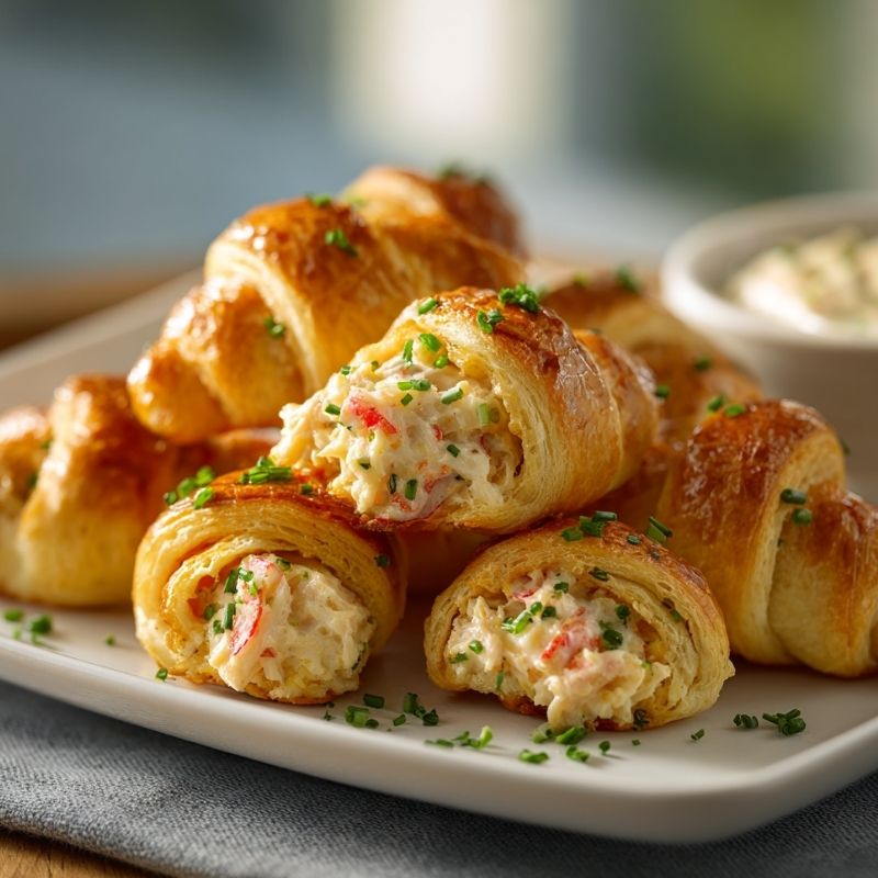 Flaky Crab Crescent Bites Delight
