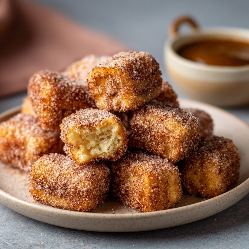 Heavenly Angel Cake Churro Bites