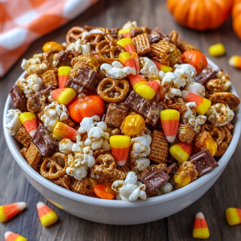 Whimsical Scarecrow Crunch Snack Mix