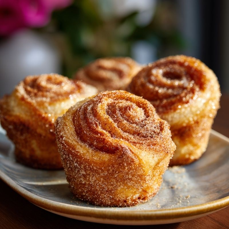 Decadent Cinnamon Sugar Cruffins