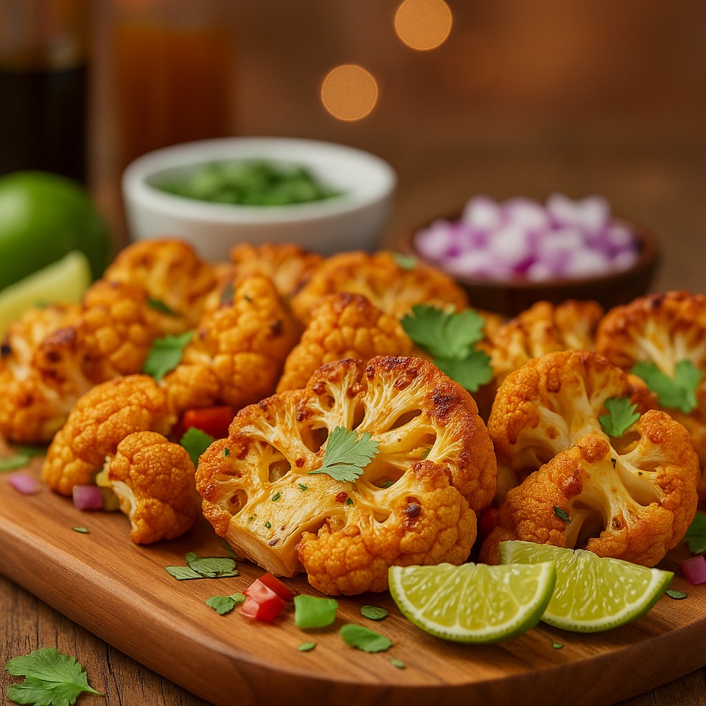 Golden Crispy Roasted Cauliflower