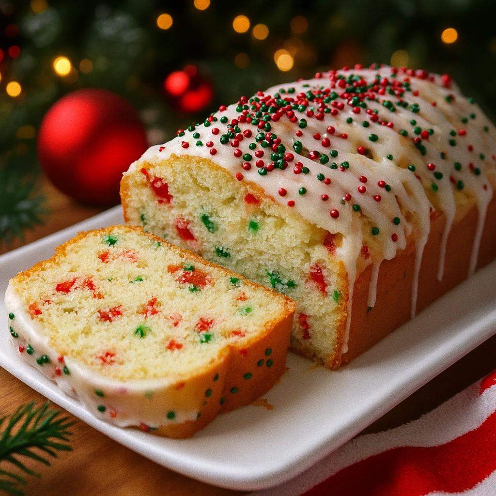 Moist Christmas Sprinkle Buttermilk Bread