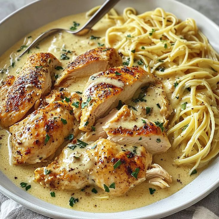 Comforting Chicken With Buttered Noodles