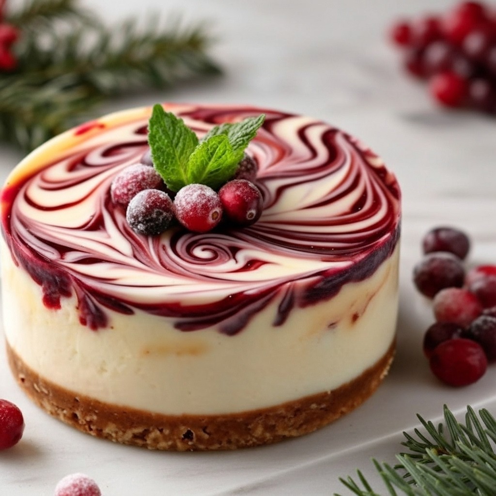 Frosty White Chocolate Cranberry Cake