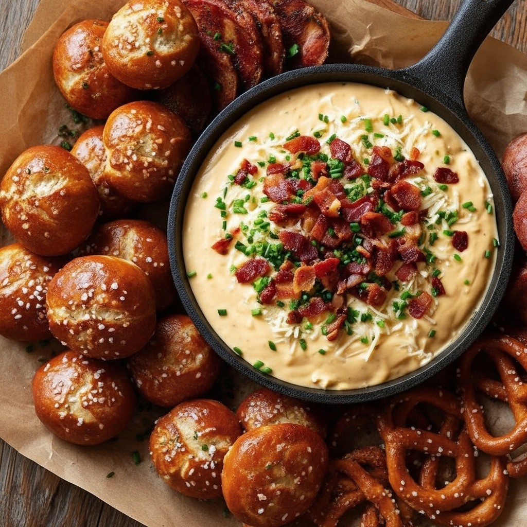 Irresistible Beer Cheese Dip With Bacon