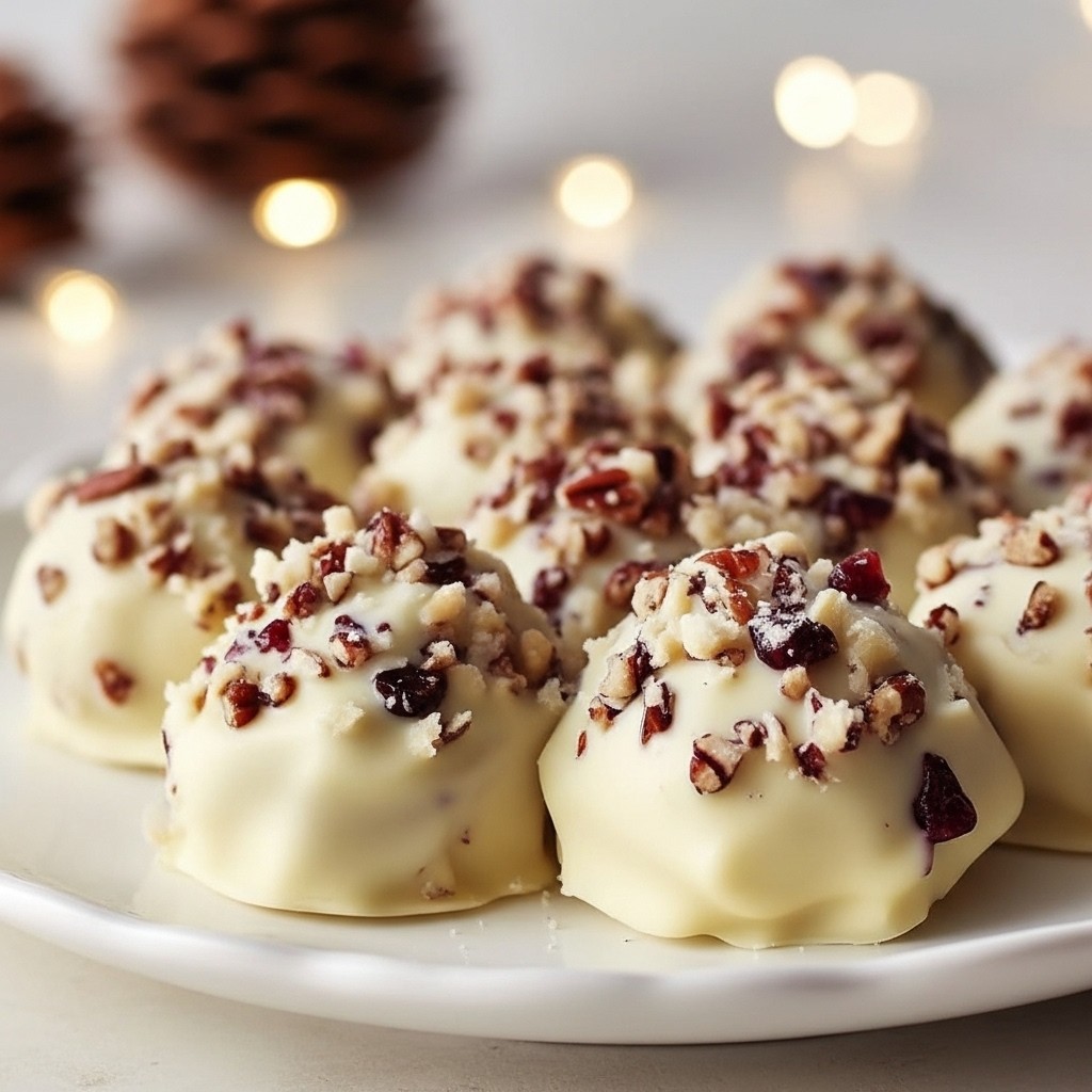 White Chocolate Cranberry Pecan Rice Krispie Treats