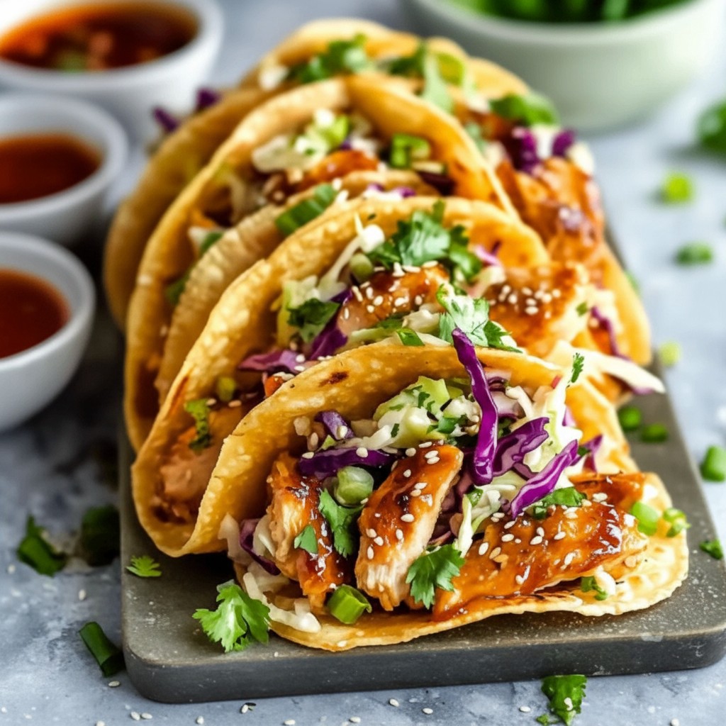 Crispy Chicken Wonton Tacos