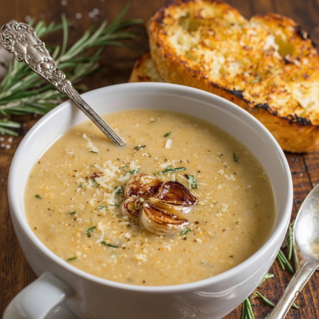 Bright Lemon Rosemary White Bean Soup