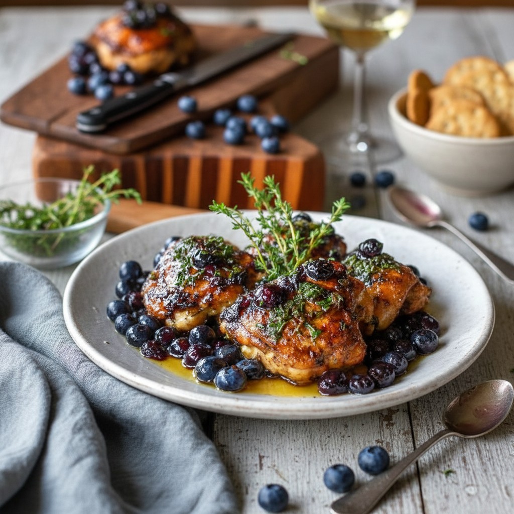 Delicious Blueberry Thyme Chicken