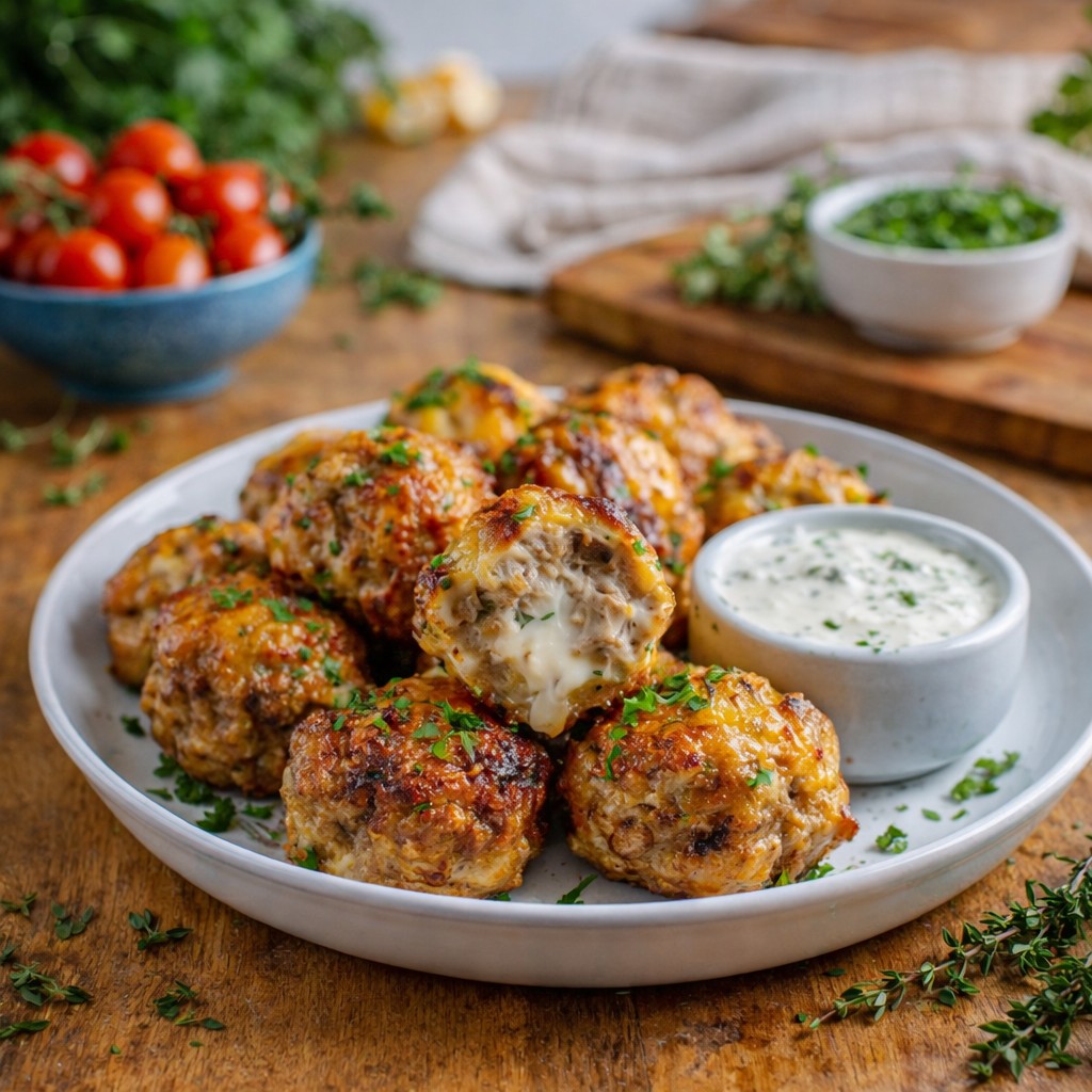 Cheesy Rotel Sausage Balls