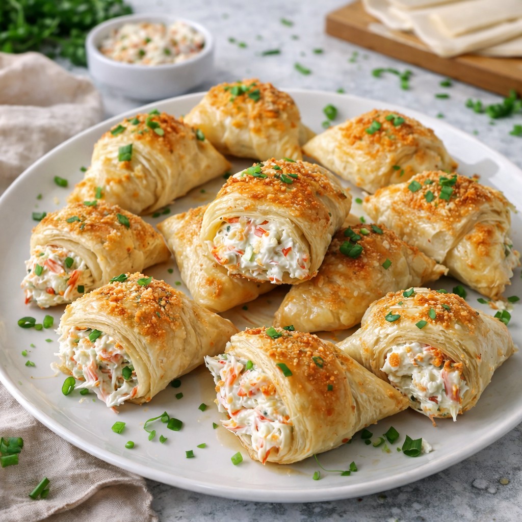 Buttery Crab And Cheese Crescent Rolls
